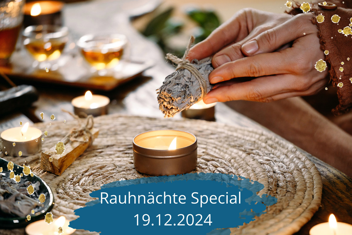 Ankündigung des Rauhnächte Special Yoga Workshops im Ansbach Golden Yoga Loft
