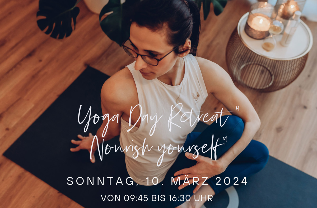 Ankündigung "Yoga Day Retreat" im Ansbacher Golden Yoga Loft